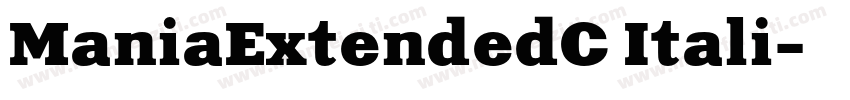 ManiaExtendedC Itali字体转换